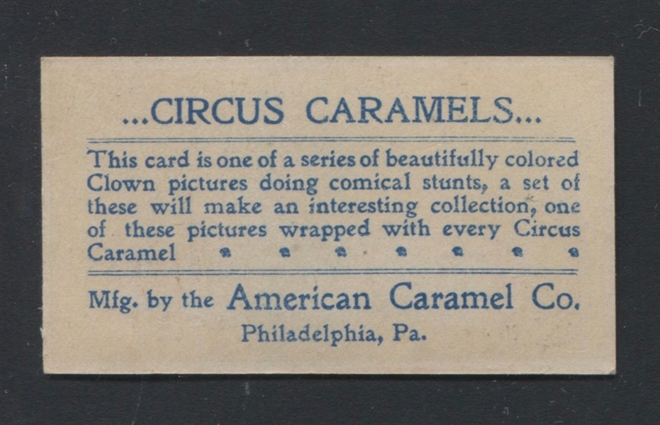 E43 American Caramel Circus Type Card