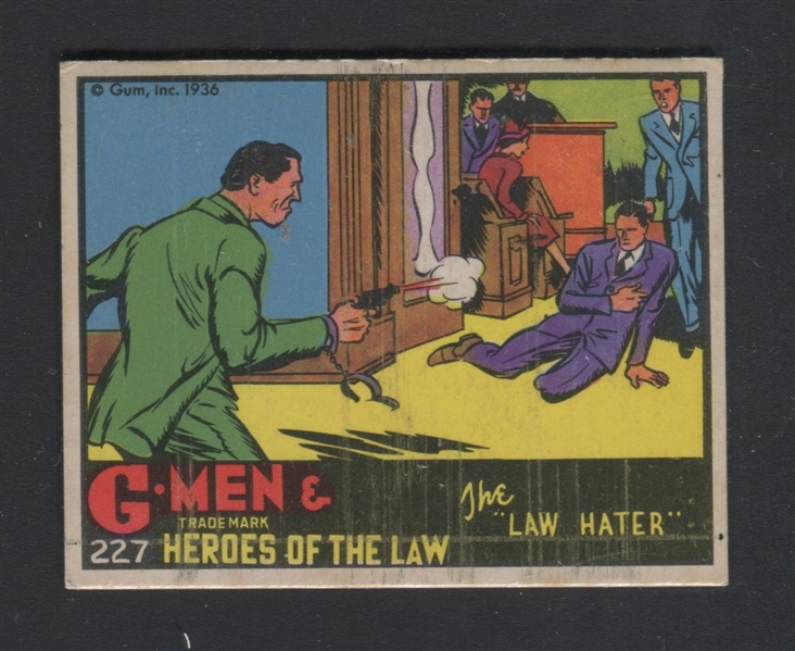 R60 Gum Inc G-Men and the Heroes of the Law #227 The Law Hater