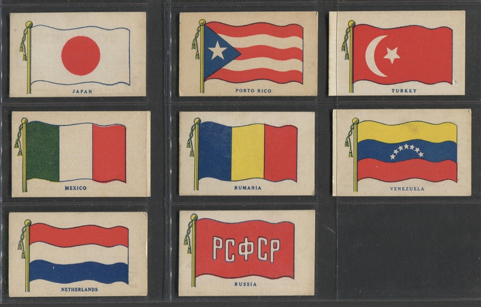 R51 Wilbur-Suchard Flags (36-back) Complete Set of (35)