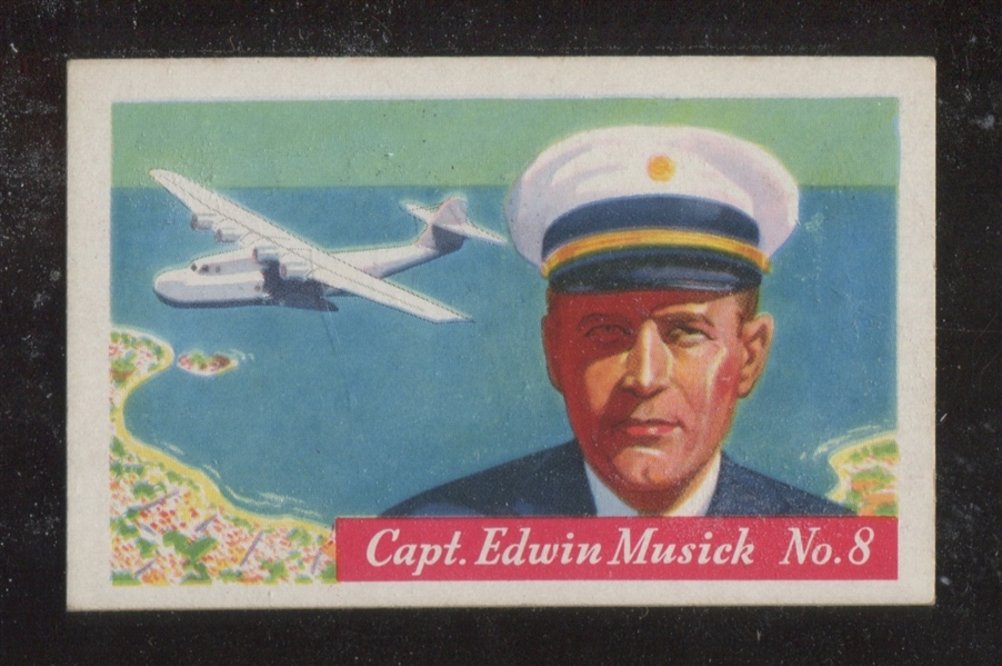 F277-4 Heinz Rice Flakes Famous Aviators #8 Capt. Edwin Musick TOUGH