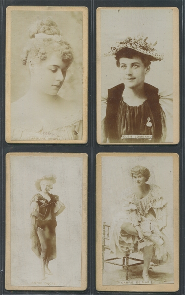 N336 S.F. Hess Actresses (large mounted photos) Lot of (8) Cards