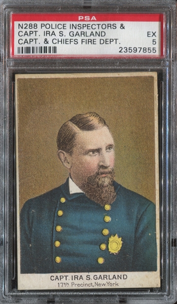 N288 Buchner Police and Fire Inspectors - Capt. Ira S. Garland PSA5 EX