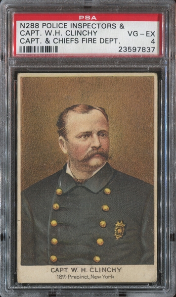 N288 Buchner Police and Fire Inspectors - Capt. W.H. Clinchy PSA4 VG-EX