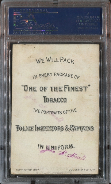 N288 Buchner Police and Fire Inspectors - Capt. A.J. Allaire PSA4 VG-EX(MC)