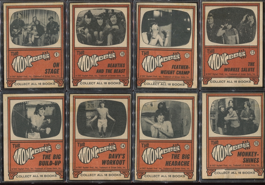 1967 Topps Monkees Flip Movies Complete Set of (16) Booklets