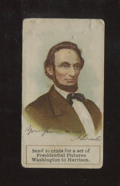 H600 Presidents Send 10 Cents Abraham Lincoln Type Card