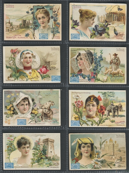N306 Mayo Cut Plug National Flowers Complete Set of (25) Cards1