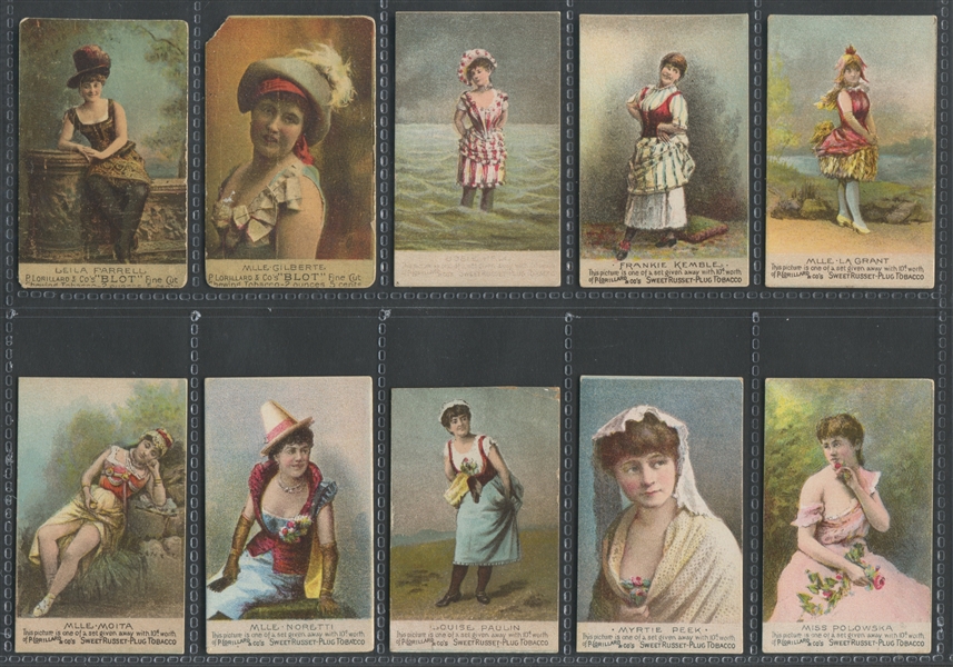 N250 Lorillard Tobacco Actresses Complete set of (25) Cards