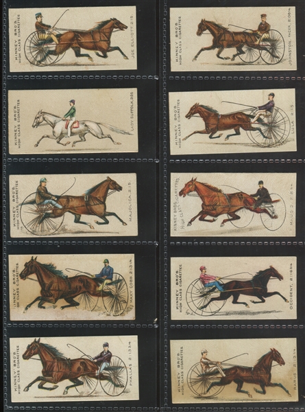 N231 Kinney Cigarettes Great American Trotters Complete set of (25) Cards