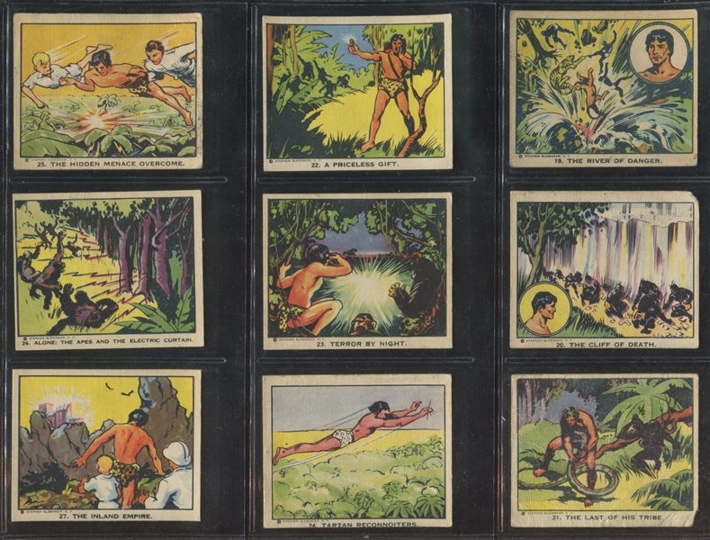 R147 Schutter-Johnson Tarzan and the Crystal Vault of Isis Complete Set of (50) Cards