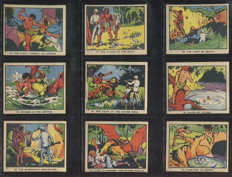 R147 Schutter-Johnson Tarzan and the Crystal Vault of Isis Complete Set of (50) Cards
