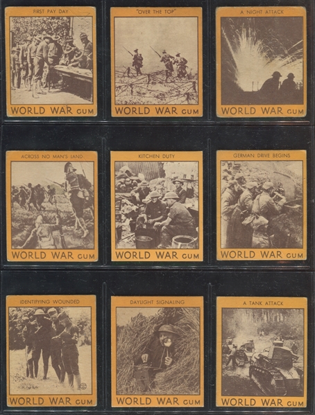 R174 Goudey Gum World War Gum Complete Set of (96) Cards