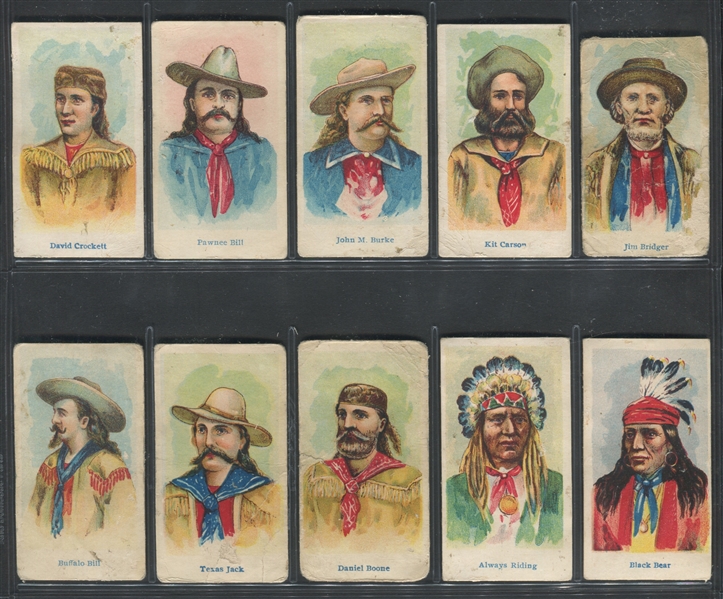 E49 American Caramel Wild West Cards Complete Set of (20) Cards