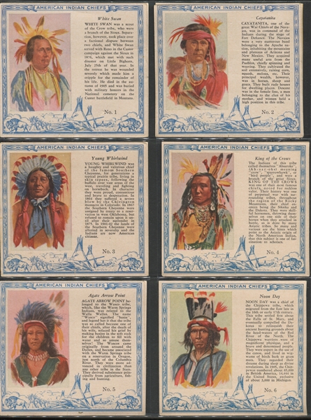 T129 Red Man Tobacco American Indians Complete Set of (40) Cards