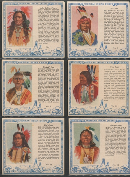 T129 Red Man Tobacco American Indians Complete Set of (40) Cards