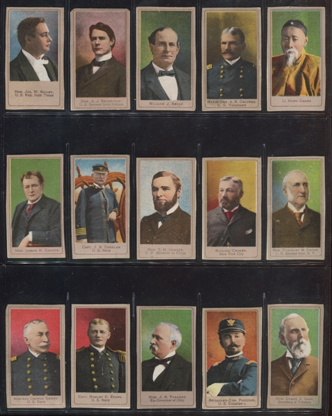 T175 Sweet Caporal Heroes of the Spanish War Near Complete Set (49/50) Cards