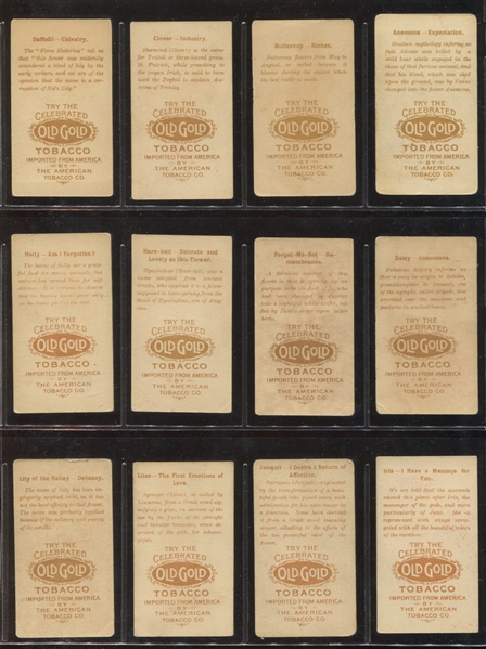 T408 American Tobacco Company Flowers Complete Old-Gold Backed Set of (25) Cards