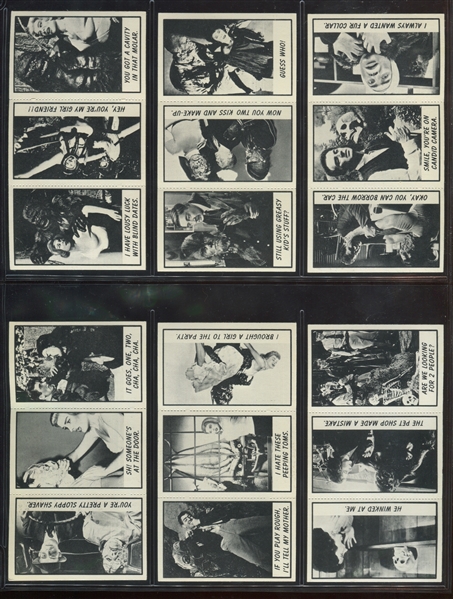 1963 Topps Monster Laff Midgees Uncut Panel Lot of (24)