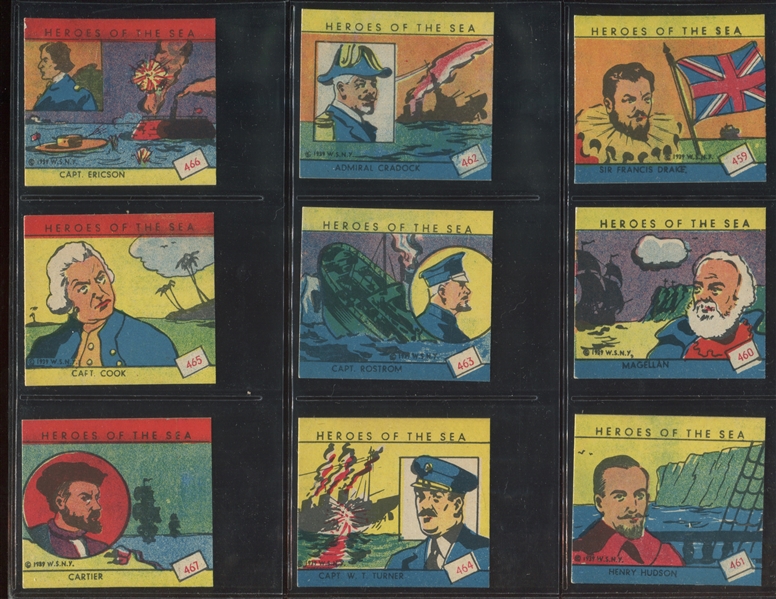 R67 Heroes of the Sea Strip Card Near Complete Set (23/24) Cards