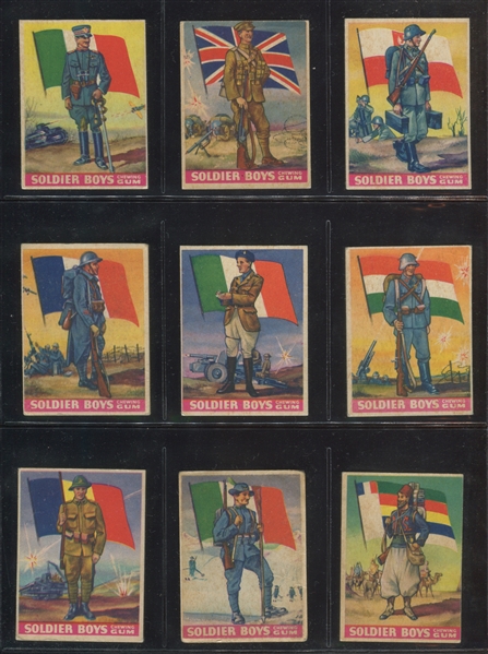 R142 Goudey Soldier Boys Complete Set of (24) Cards