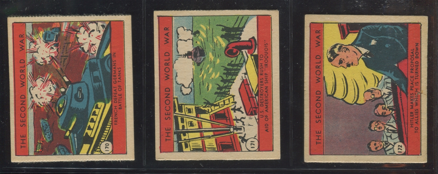 R126 Second World War Strip Card Complete Set of (48) Cards