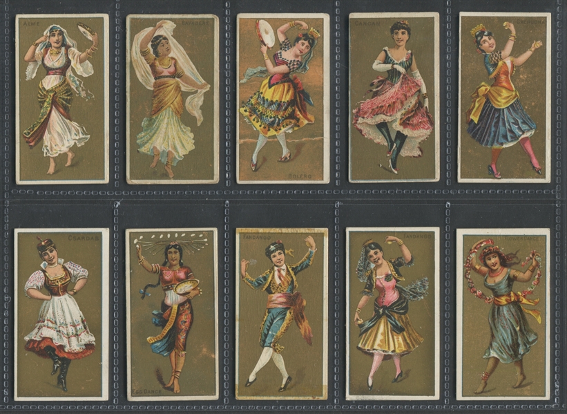 N225 Kinney Cigarettes National Dances Complete Set of (50) Cards