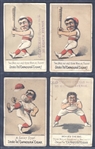 H804-4 Capadura Cigars Baseball Trade Cards Lot of (4) Cards