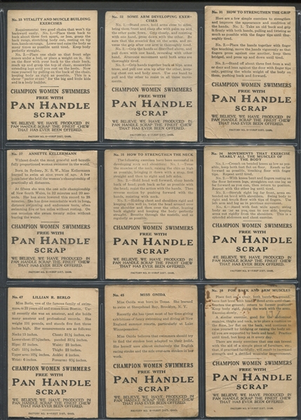 T221 Pan Handle Scrap Champion Women Swimmers Lot of (43) Cards