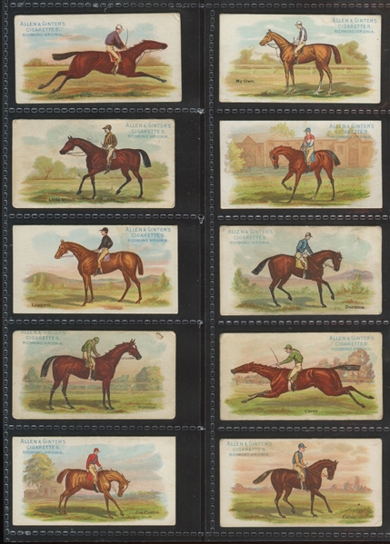 N32 Allen & Ginter World's Racers Lot of (26) Cards