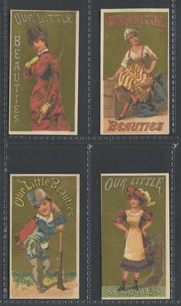N58 Allen & Ginter Girls and Children Lot of (4) Cards