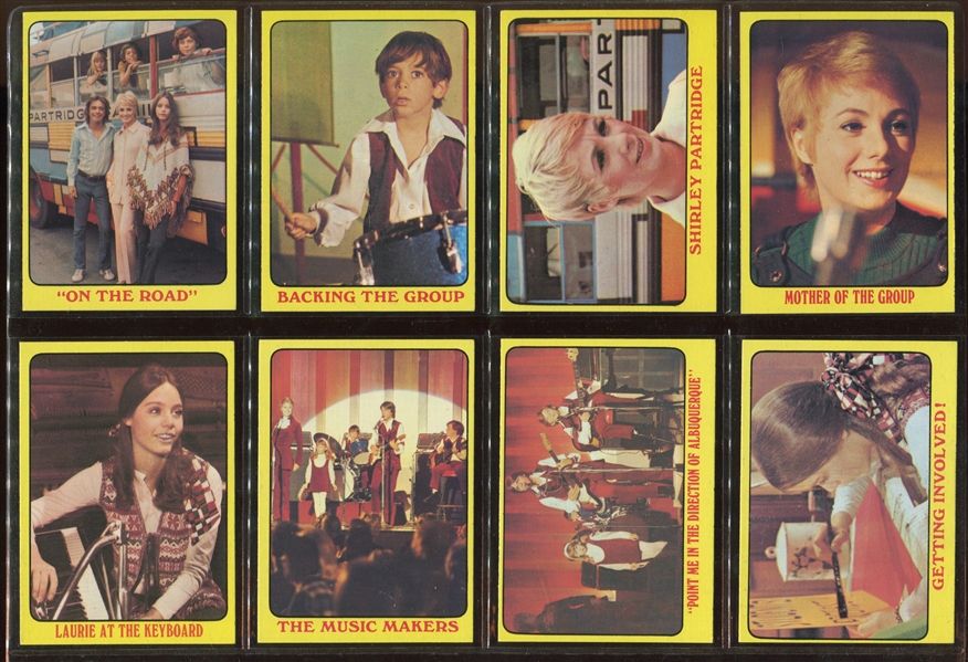 1971 Topps Partridge Family (Yellow) Complete Set of (55) Cards