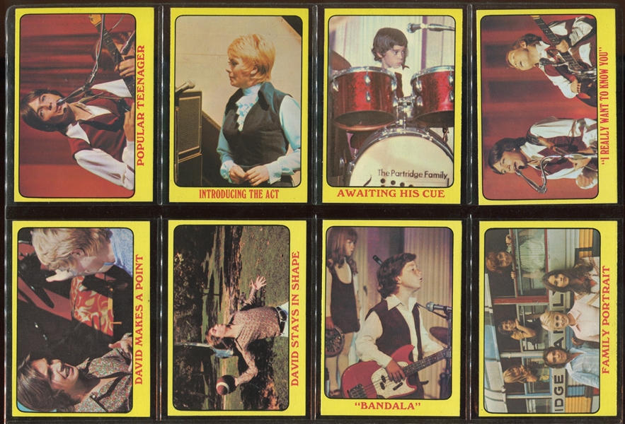 1971 Topps Partridge Family (Yellow) Complete Set of (55) Cards