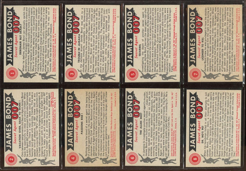 1966 Philadelphia Gum Thunderball (James Bond) Complete Set of (66) Cards