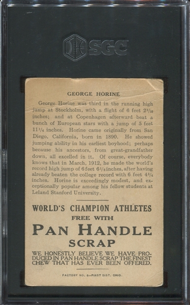 T230 Pan Handle Scrap Champion Athletes Lot of (9) Cards