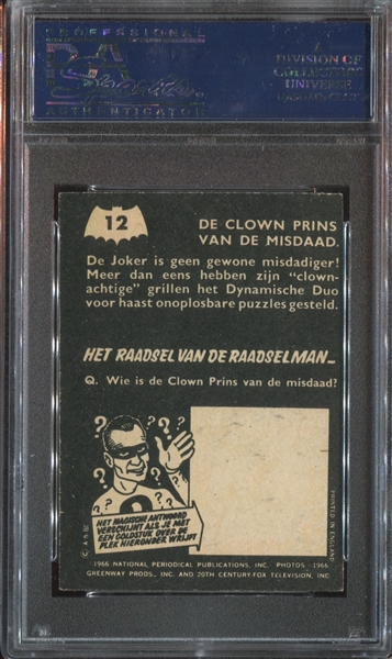 1966 A. & B.C. Batman Netherlands #12 De Clown Prins PSA6 EX-MT