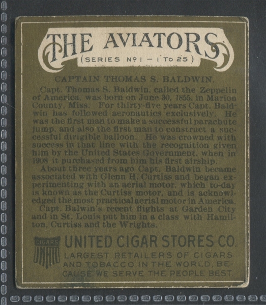 T38 United Cigar Stores Aviators Lot of (7) 
