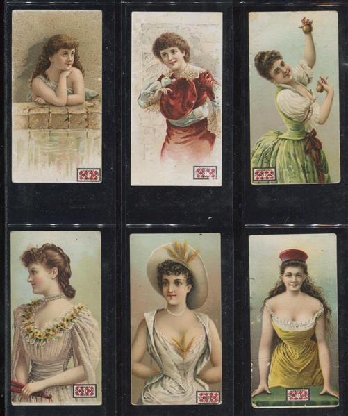 N257 Lorillard Beautiful Women Complete High Grade Set of (50) Cards