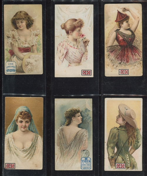 N257 Lorillard Beautiful Women Complete High Grade Set of (50) Cards