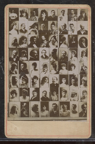 Interesting Composite Cabinet Card With John L Sullivan and (3) Presidents Among Others