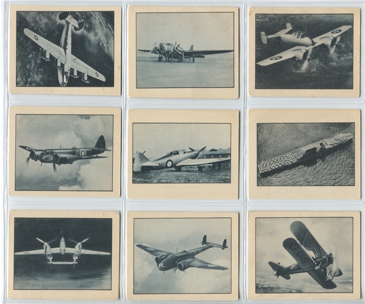 DC4 Stuhmer's Pumpernickel Airplanes Lot of (9) Cards