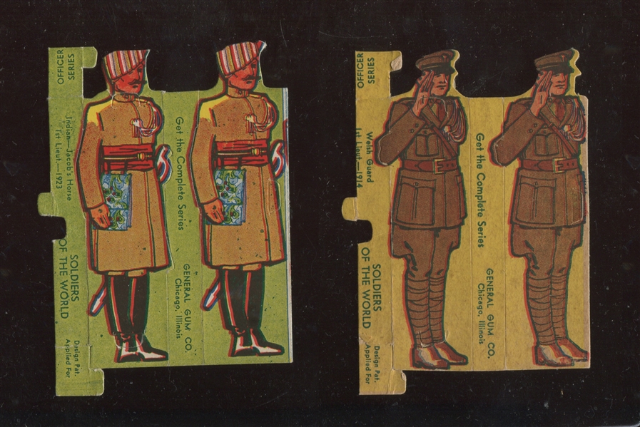 R141 General Gum Soldiers of the World Near Set of (8/10) Boxes/Cards