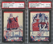 V302 O-Pee-Chee "Kings & Queens" Lot of (4) PSA-Graded Cards