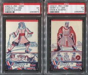 V302 O-Pee-Chee Kings And Queens Of England Lot of (2) PSA5 EX Graded Cards