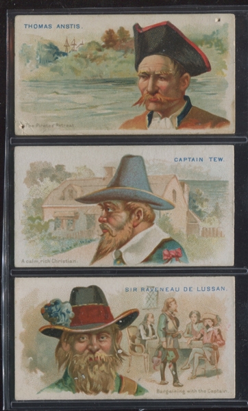 N19 Allen & Ginter Pirates of the Spanish Main Lot of (3) Cards