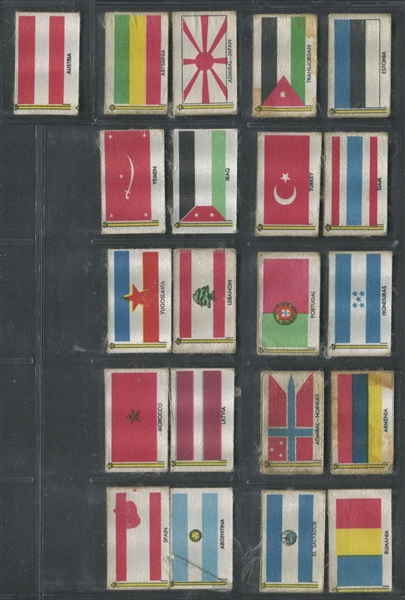 1949 Topps Flags and Soldiers Lot of (21) Cards