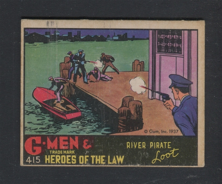 R60 Gum Inc G-Men and Heroes of the Law #415 River Pirate Loot
