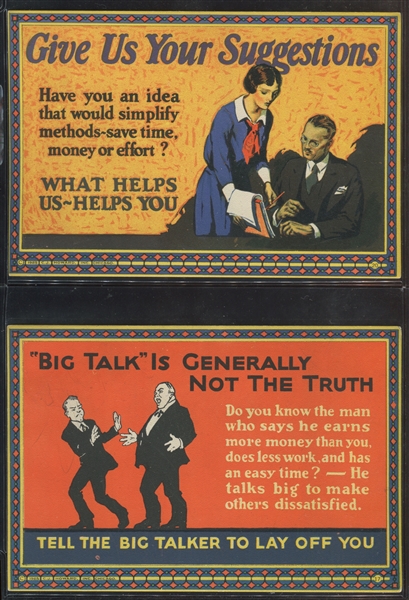 Fantastic 1930's/1940's C J Howard Business Slogan Trade Card Lot of (10)