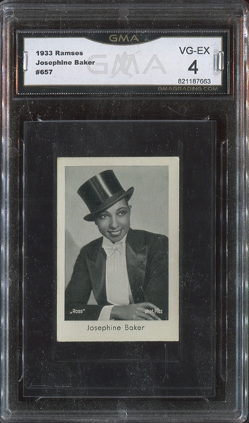 1933 Ramses #657 Josephine Baker GMA4 VG-EX