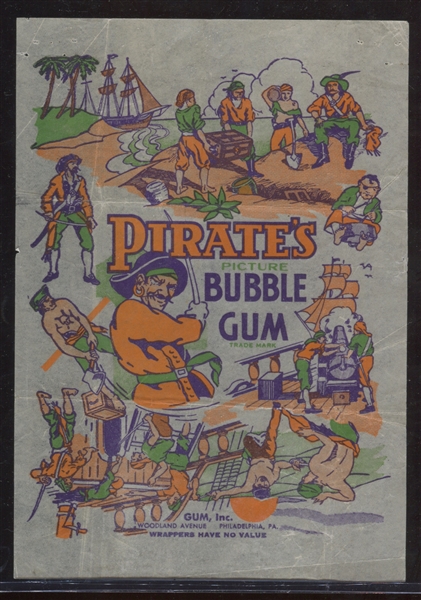 R109 Gum Inc Pirate's Pictures High Grade Wrapper