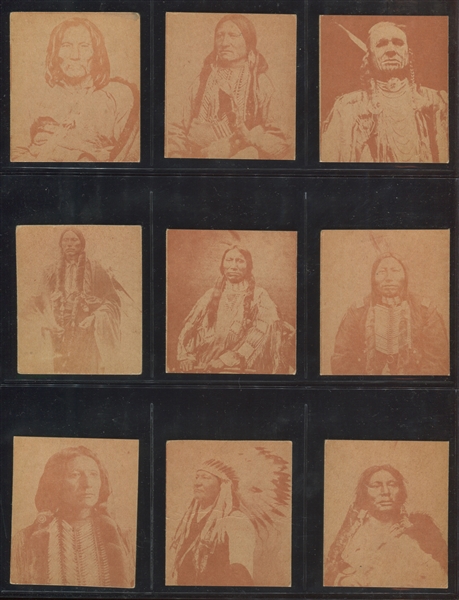 R184-2 Indian Chiefs Strip Card Lot of (18) Cards